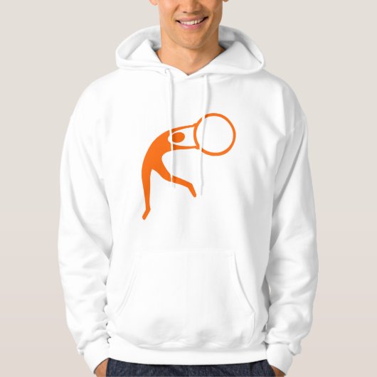 Rhythmic Gymnastic Figuur - Oranje Hoodie (Voorkant)