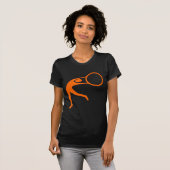 Rhythmic Gymnastic Figuur - Oranje T-shirt (Voorkant volledig)