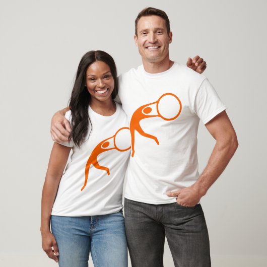 Rhythmic Gymnastic Figuur - Oranje T-shirt (Unisex)
