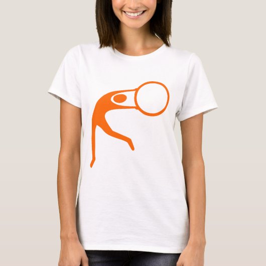 Rhythmic Gymnastic Figuur - Oranje T-shirt (Voorkant)