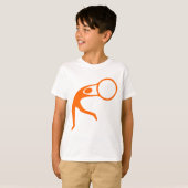 Rhythmic Gymnastic Figuur - Oranje T-shirt (Voorkant volledig)