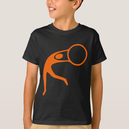 Rhythmic Gymnastic Figuur - Oranje T-shirt (Voorkant)