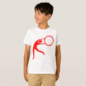 Rhythmic Gymnastic Figuur - Rood T-shirt (Voorkant volledig)