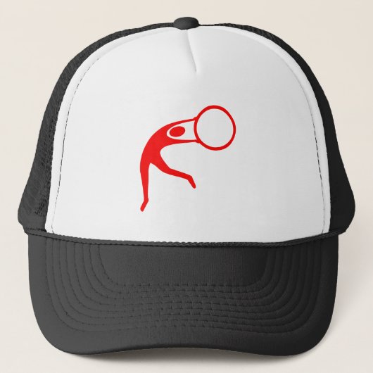 Rhythmic Gymnastic Figuur - Rood Trucker Pet (Voorkant)
