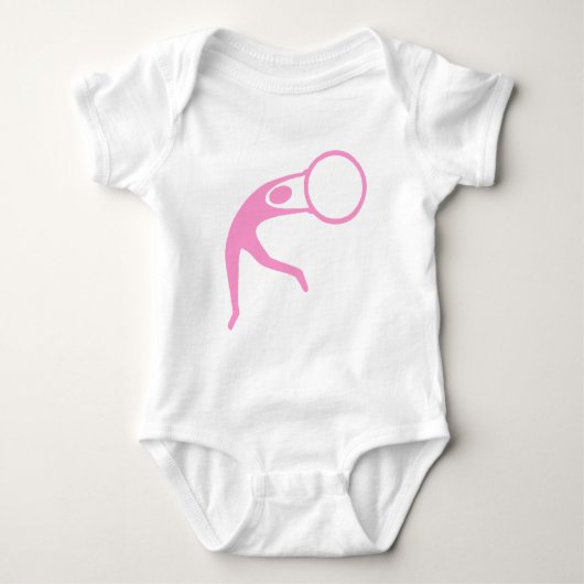 Rhythmic Gymnastic Figuur - Roze Romper (Voorkant)