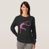 Rhythmic Gymnastic Figuur - Roze T-shirt (Voorkant volledig)