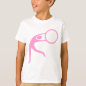 Rhythmic Gymnastic Figuur - Roze T-shirt (Voorkant)
