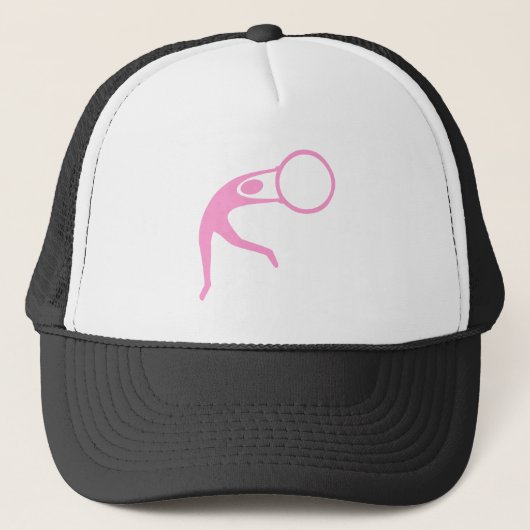 Rhythmic Gymnastic Figuur - Roze Trucker Pet (Voorkant)