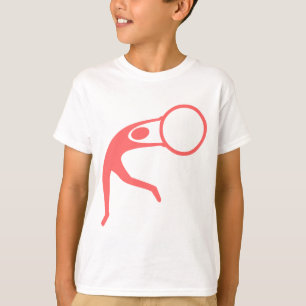 Rhythmic Gymnastic Figuur - Tropisch Roze T-shirt