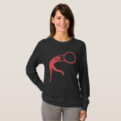 Rhythmic Gymnastic Figuur - Tropisch Roze T-shirt (Voorkant volledig)