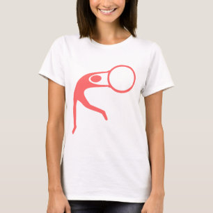 Rhythmic Gymnastic Figuur - Tropisch Roze T-shirt