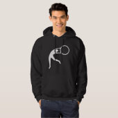 Rhythmic Gymnastic Figuur — Wit Hoodie (Voorkant volledig)