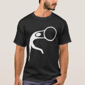 Rhythmic Gymnastic Figuur — Wit T-shirt (Voorkant)