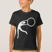 Rhythmic Gymnastic Figuur — Wit T-shirt (Voorkant)