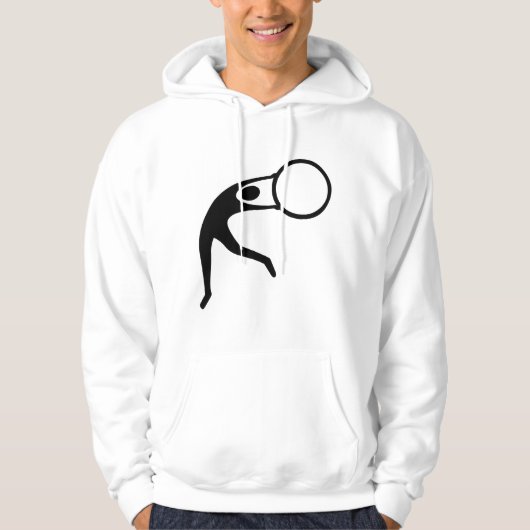 Rhythmic Gymnastic Figuur - Zwart Hoodie (Voorkant)