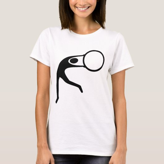 Rhythmic Gymnastic Figuur - Zwart T-shirt (Voorkant)