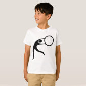 Rhythmic Gymnastic Figuur - Zwart T-shirt (Voorkant volledig)