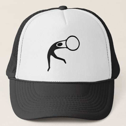 Rhythmic Gymnastic Figuur - Zwart Trucker Pet (Voorkant)