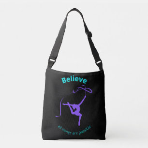 Rhythmic gymnastic geloven dat alles mogelijk is crossbody tas