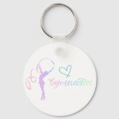 Rhythmic Gymnastic Sport Two-Tone C Sleutelhanger (Voorkant)