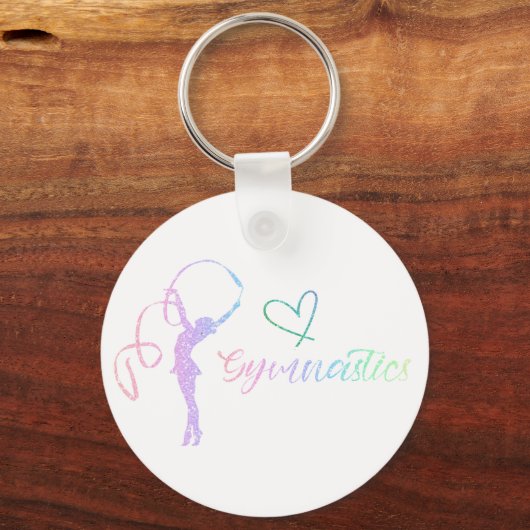 Rhythmic Gymnastic Sport Two-Tone C Sleutelhanger (Achterkant)
