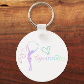 Rhythmic Gymnastic Sport Two-Tone C Sleutelhanger (Voorkant)