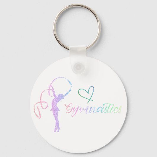 Rhythmic Gymnastic Sport Two-Tone C Sleutelhanger (Achterkant)