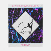 Rhythmic Gymnastics Abstract Fleece Blanket (Voorkant)