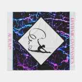 Rhythmic Gymnastics Abstract Fleece Blanket (Voorkant (Horizontaal))