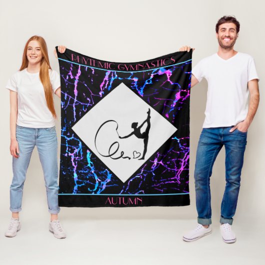 Rhythmic Gymnastics Abstract Fleece Blanket Deken (In situ)