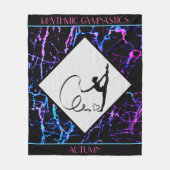 Rhythmic Gymnastics Abstract Fleece Blanket Deken (Voorkant)