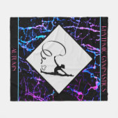 Rhythmic Gymnastics Abstract Fleece Blanket Deken (Voorkant (Horizontaal))