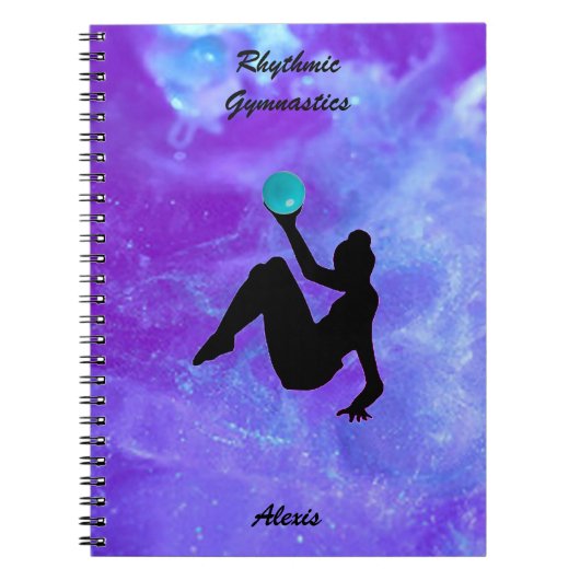 Rhythmic Gymnastics Ball Routine Galaxy Notitieboe Notitieboek (Voorkant)