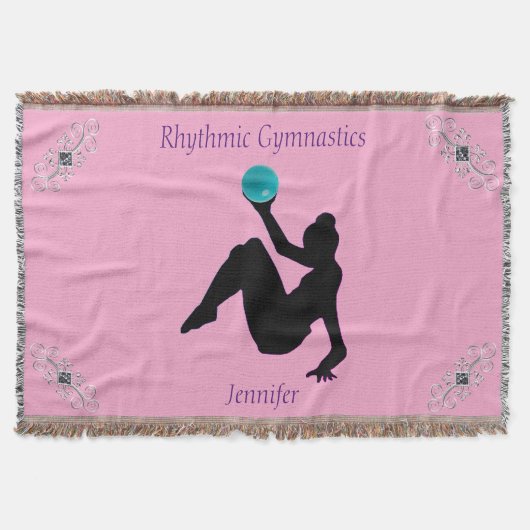 Rhythmic Gymnastics Ball Routine Glam Deken (Voorkant)