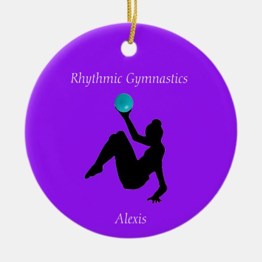Rhythmic Gymnastics Ball Routine Keramisch Ornament (Voorkant)