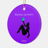 Rhythmic Gymnastics Ball Routine Keramisch Ornament (Links)