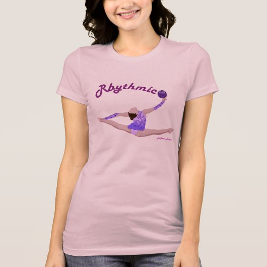 Rhythmic Gymnastics Ball Split Leap T-shirt (Voorkant)