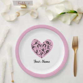 Rhythmic Gymnastics Birthday Party paper plate Papieren Bordje