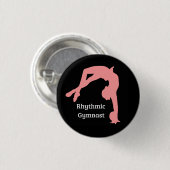 Rhythmic Gymnastics button pin gymnast giften" (Voorkant /achterkant)