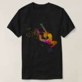 Rhythmic gymnastics competition in waterverf 11 t-shirt (Design voorkant)