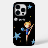 Rhythmic Gymnastics Girl met Ball Typografie Case-Mate iPhone Case (Achterkant)
