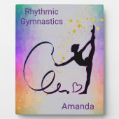 Rhythmic Gymnastics Girls Ribbon Fotoplaat (Voorkant)