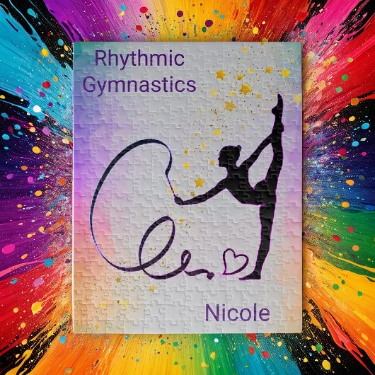 Rhythmic Gymnastics Girls Ribbon Puzzle Legpuzzel