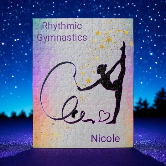 Rhythmic Gymnastics Girls Ribbon Puzzle Legpuzzel