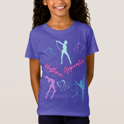 Rhythmic Gymnastics Hoop, Ribbon and Ball T-shirt (Voorkant)