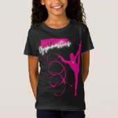 Rhythmic Gymnastics Hot Pink T-Shirt (Voorkant)