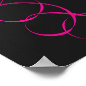 Rhythmic Gymnastics Hot Pink T-Shirt Poster (Hoek)