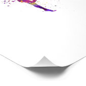 Rhythmic gymnastics in watercolor foto afdruk (Hoek)