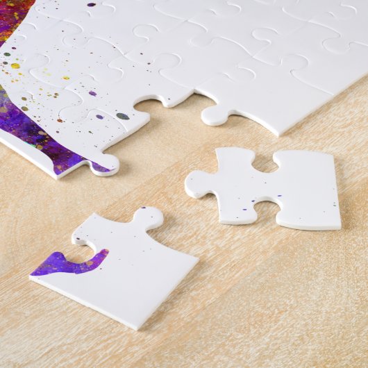 Rhythmic gymnastics in watercolor legpuzzel (Zijkant)