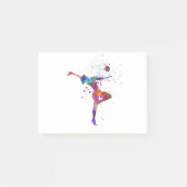Rhythmic gymnastics in watercolor post-it® notes (Voorkant)